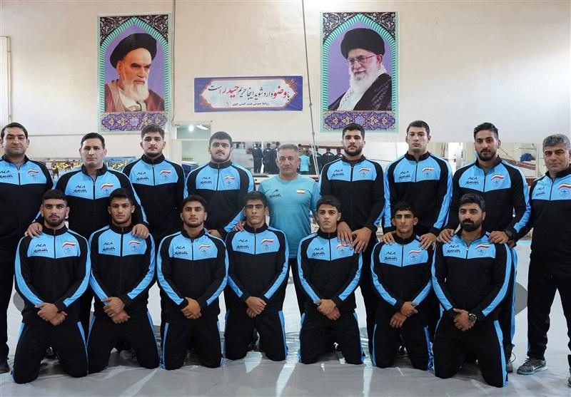 قهرمانی تیم کشتی آزاد جوانان در رقابت‌های آسیایی قرقیزستان